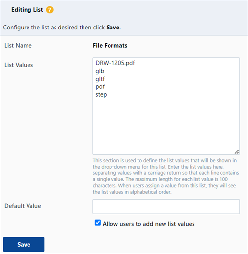 Creating a File Format in the Arena Workspace
