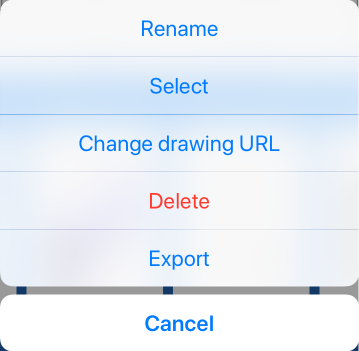 Screenshot of Exporting a drawing step 1