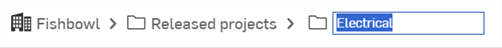 Rename folder in the breadcrumb link