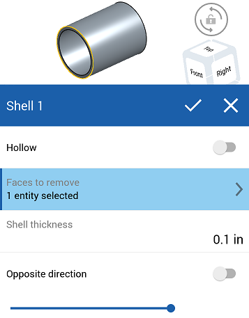 Example of Shell tool in use