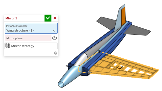 Assembly mirror example