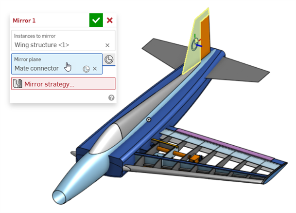 Assembly mirror example