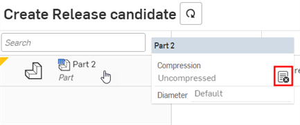 Click the overflow menu in the Configuration panel and select Exclude from properties