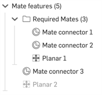 Mate Features list folder example