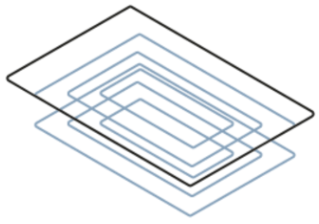 Example image of 2-axis rough curve pattern