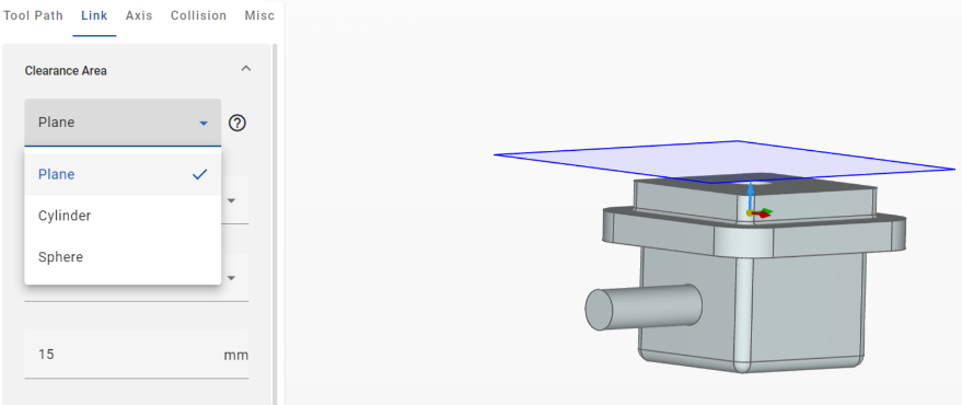 Example image of clearance plane