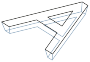 Example image of trochoidal curve pattern