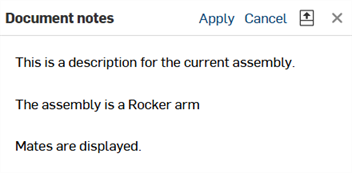 Document notes example