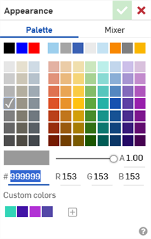 Color picker (Appearance) dialog