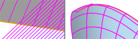 show isocurves and ruled lines examples