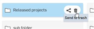 deleting folders from the Documents page