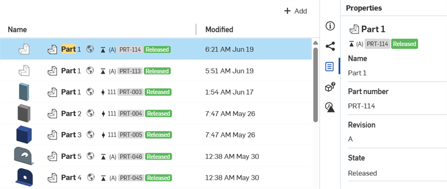 Search results example