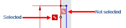 Example of dangling entities indicated by a darker shade of red