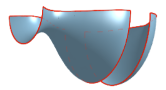 Example of a part with hightlight boundary edges enabled