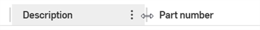Adjusting the width of a components table column