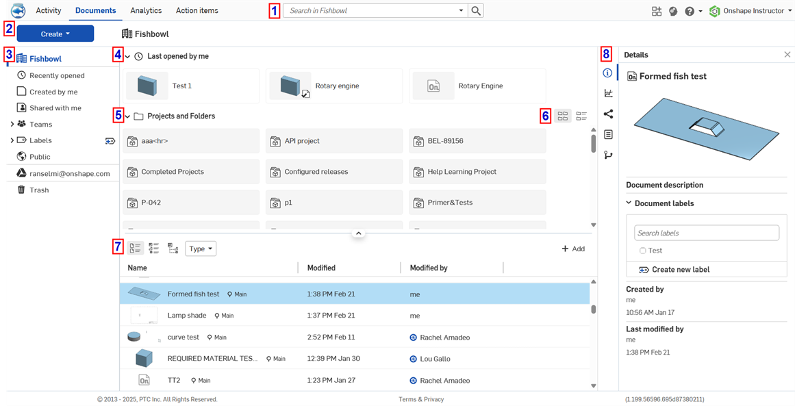 Documents page - Enterprise subscription
