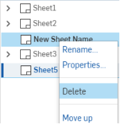 Step 2 to deleting sheets