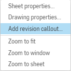 Right-clicking a row to show the Add revision callout selected in the context menu