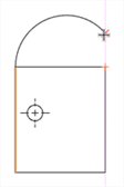 Tangent arc example