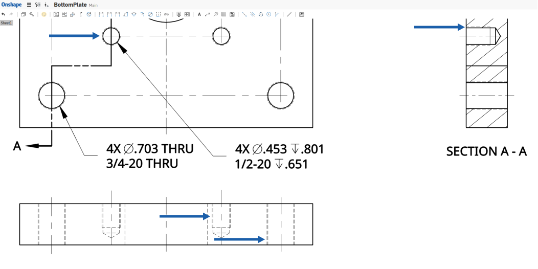 Threaded Hole Callout - A Pictures Of Hole 2018