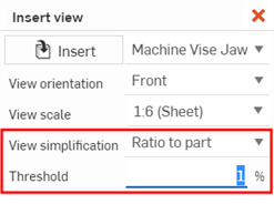 View simplification and Threshold options