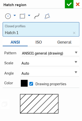Edit hatch dialog