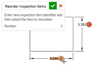 Continue clicking to apply the next value to the next inspection item