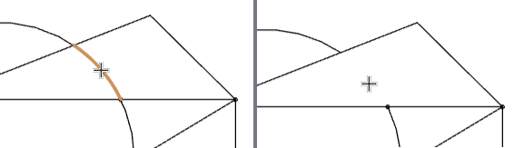 Trimming an arc segment
