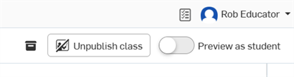 Archive class button