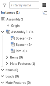 Configurations icon in the Instances list