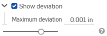 Edit curve: Show deviation