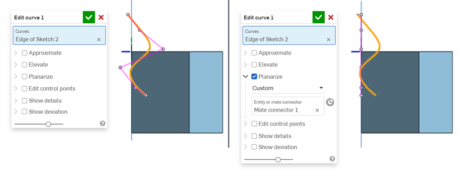 Planarize: Custom mate connector example