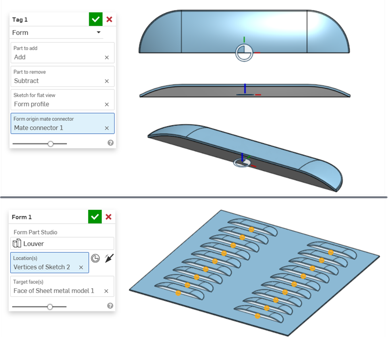 Form example of a Louver design