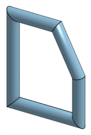 Miter corner type - rounded frame