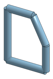 None corner type - rounded frame
