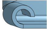 Example of Rolled hem with angle of 270