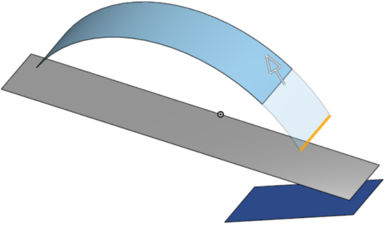 Example of Move boundary feature being used to trim an edge