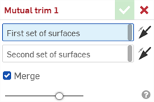 Mutual trim dialog