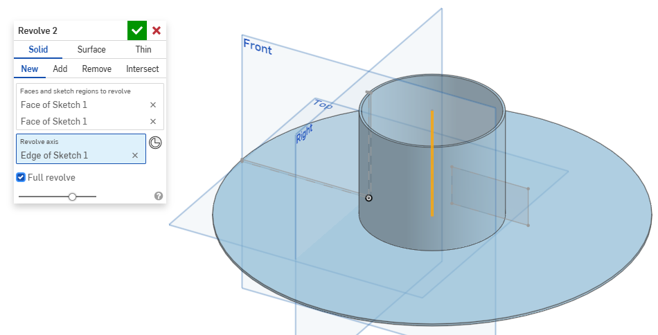 Full revolve example