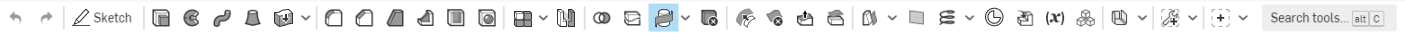 Feature toolbar with Wrap feature icon highlighted