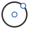 Center point circle icon
