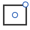 Center point rectangle icon