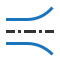 Edge-to-edge centerline tool icon
