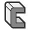 Extrude feature icon