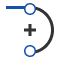 Tangent arc tool icon