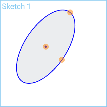 Example of Ellipse tool in use