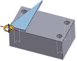 Example of Reorient secondary axis tool in use