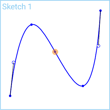Example of Spline Point icon in use