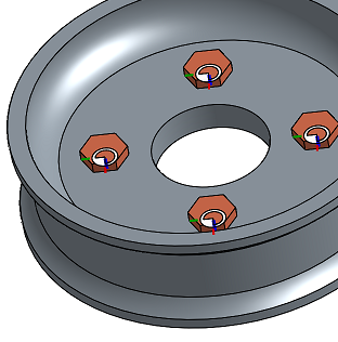 Replicate example, showing that the hub is the part where matches are found