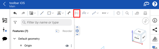 iOS: Construction tool on the toolbar